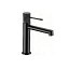 Grifo lavabo monomando Line black gun metal de Imex